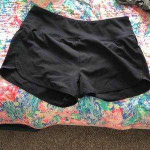GAIAM black high waisted shorts